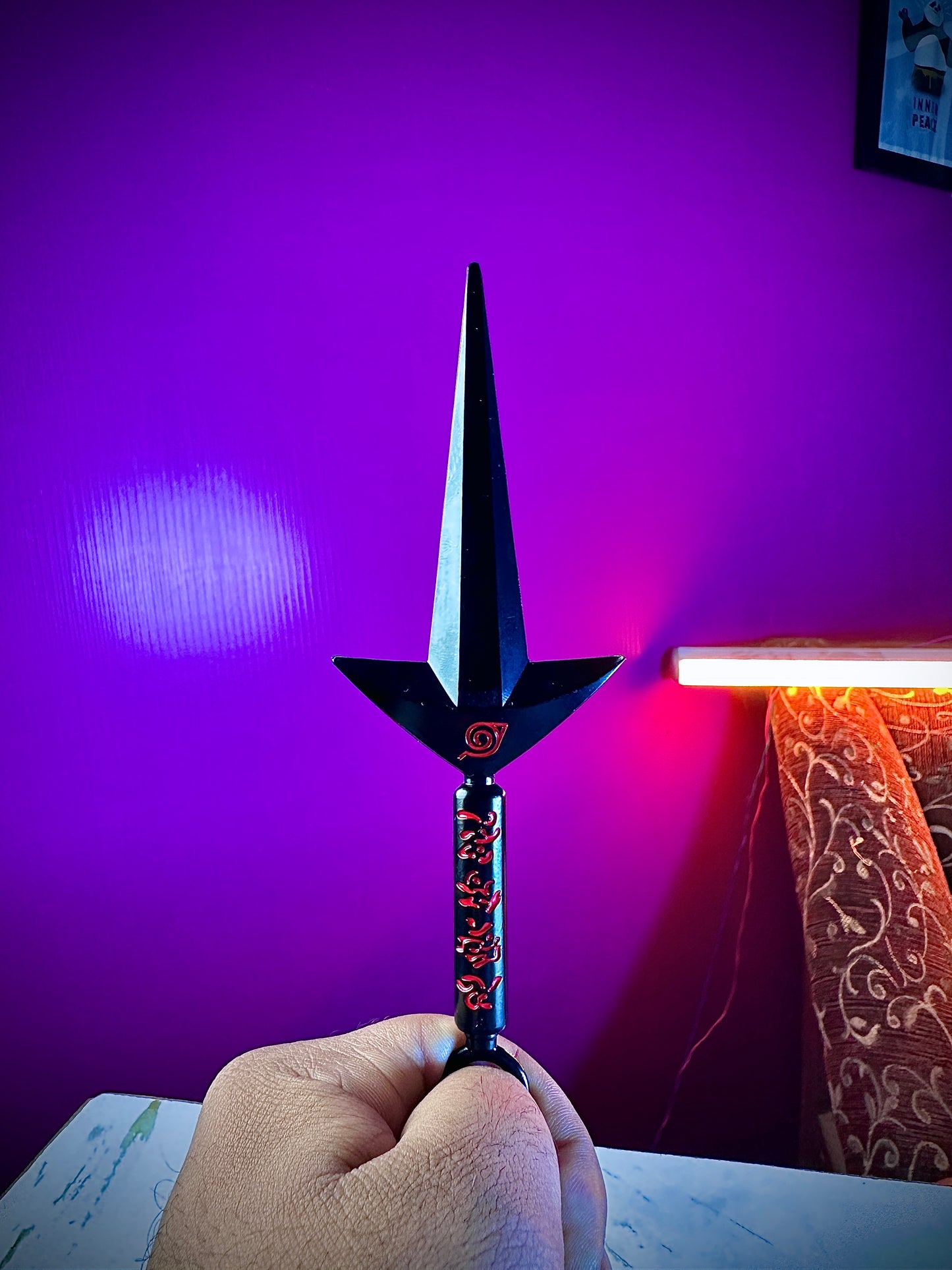 Naruto Tri-Blade Black Metal Kunai