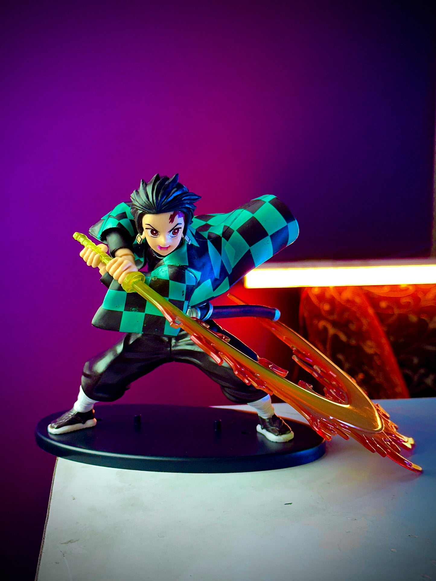 Tanjiro Kamado Fire Sword Figure โ 16cm Premium Demon Slayer Collectible