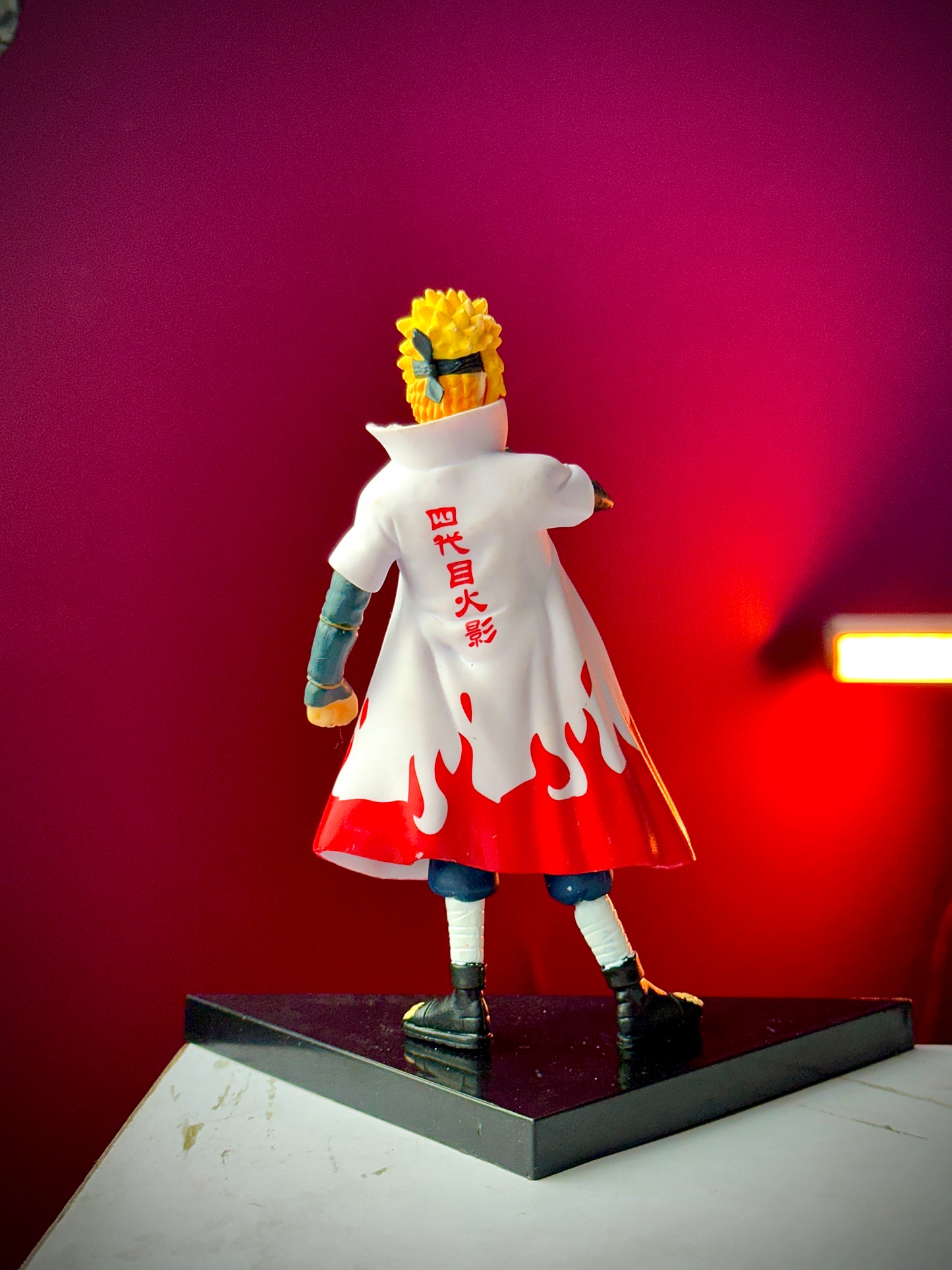 15cm Namikaze Minato Action Figure with Triangle Base – Naruto Shippuden Anime Collectible PVC