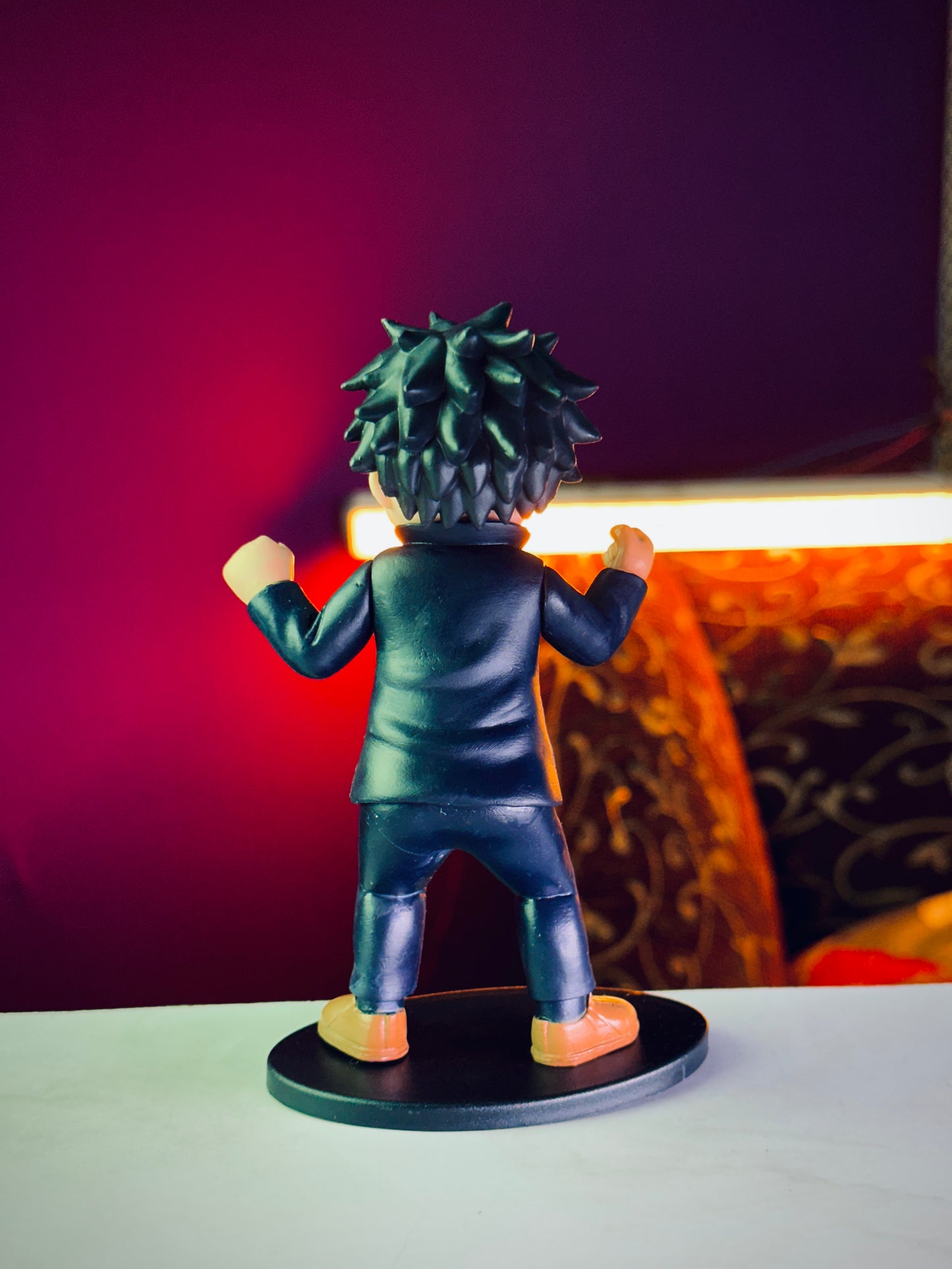 Deku small anime action figure green hair hero pose collectible toy