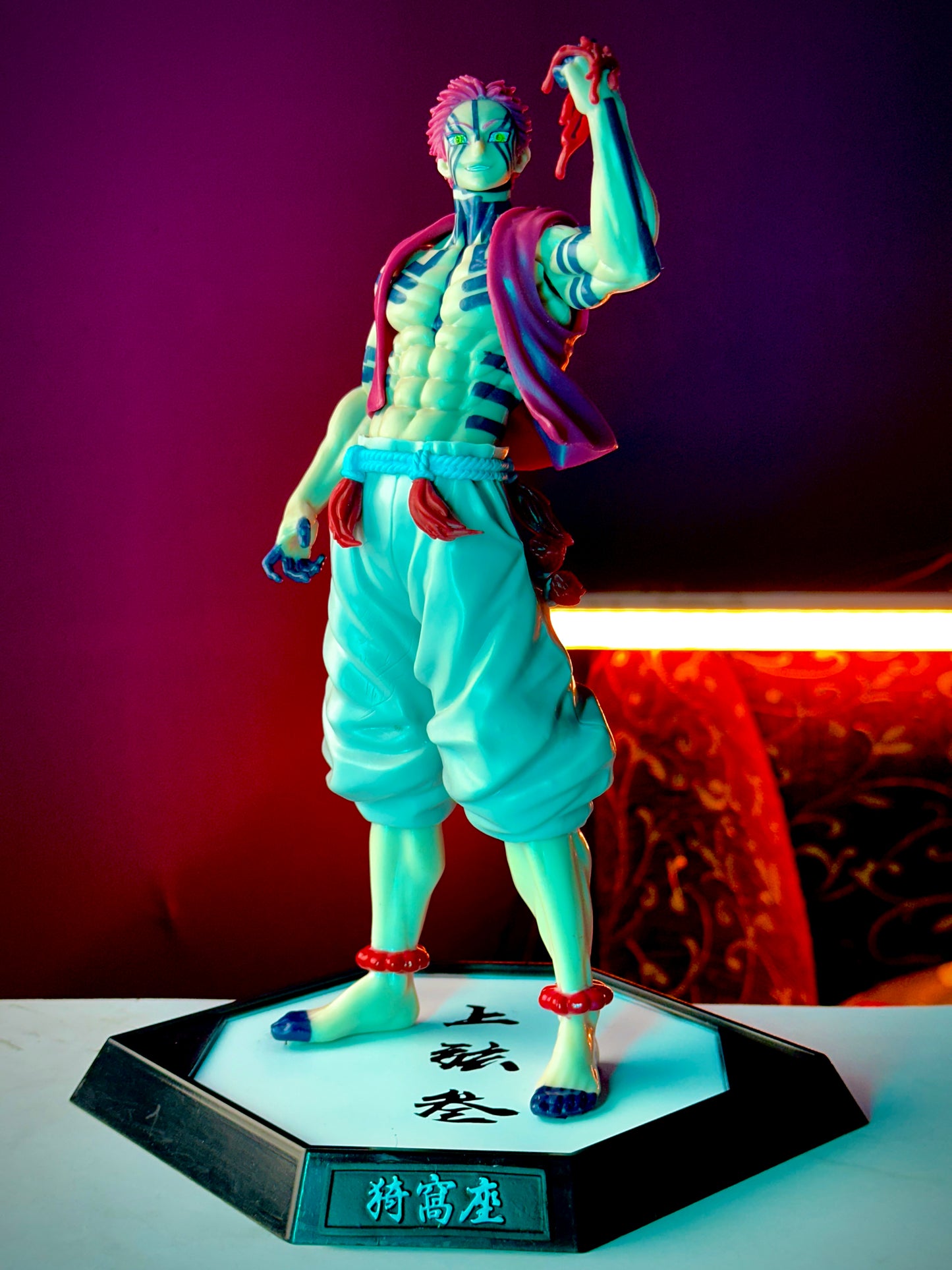 30cm Akaza Upper Moon Action Figure – Demon Slayer Anime Collectible PVC