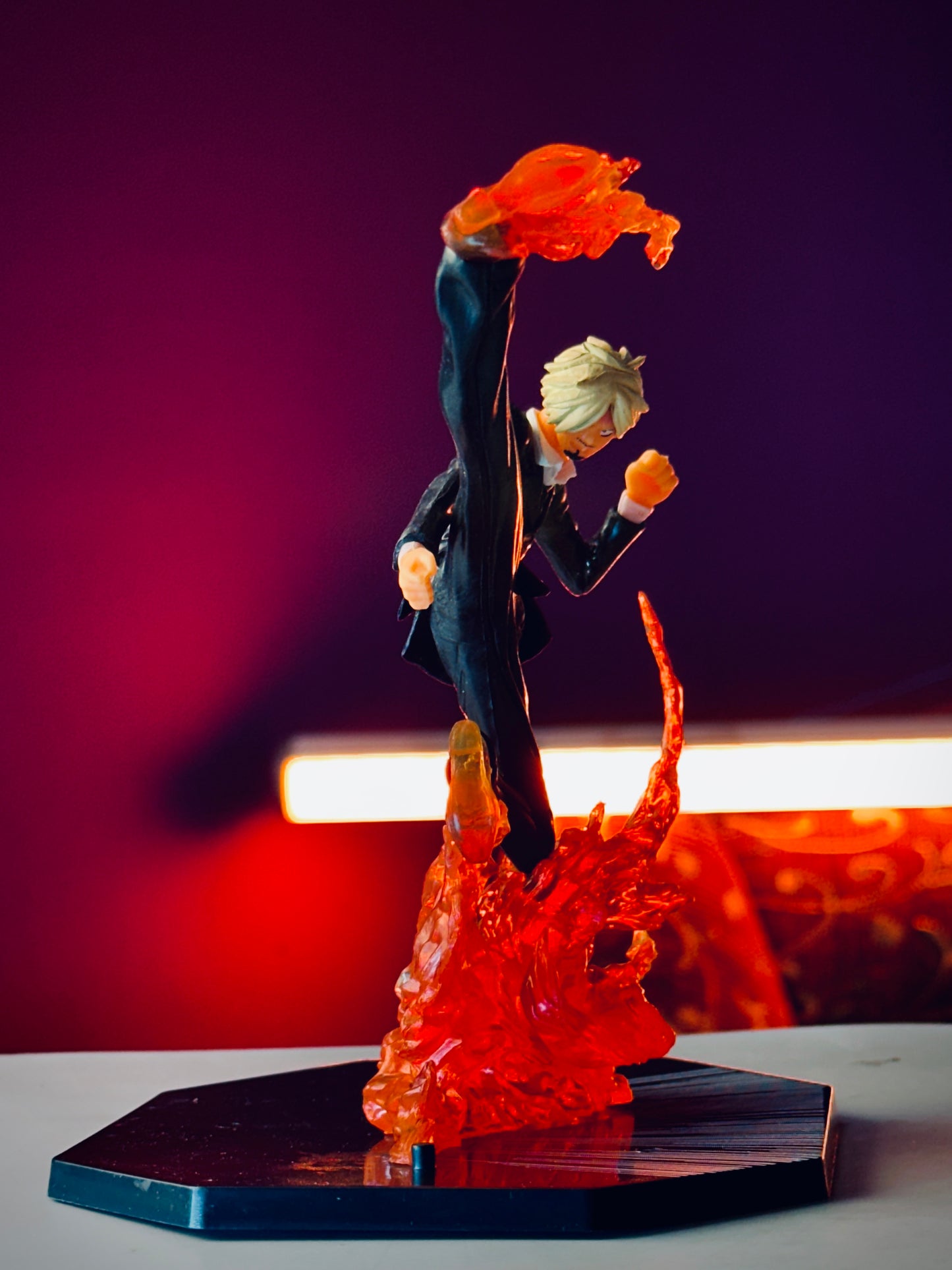 14cm Sanji Fire Kick Action Figure – One Piece Anime Collectible PVC