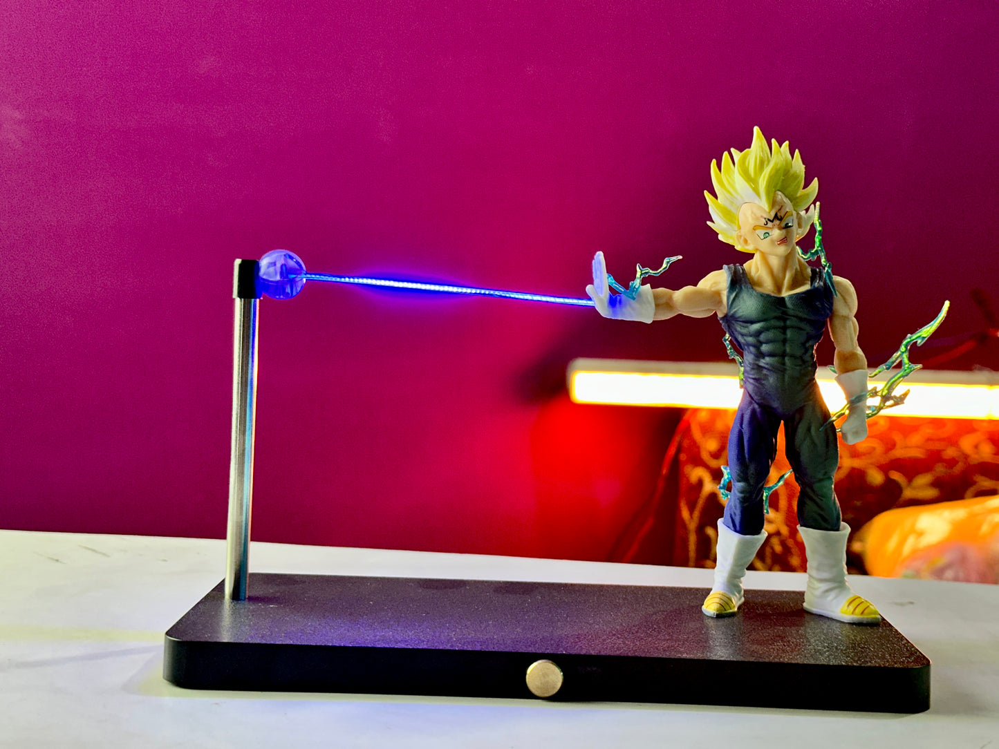 Vegeta anime lamp collectible figure with light base