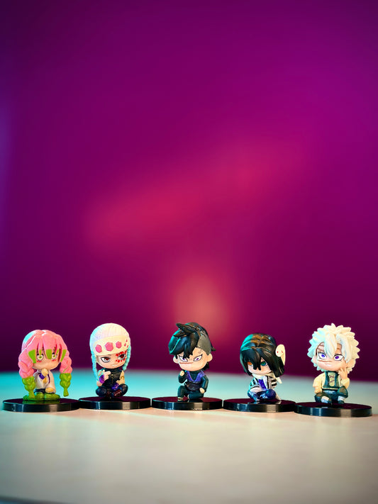 Demon Slayer Mini Figures – Set B (5 Pcs)