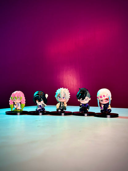 Demon Slayer Mini Figures – Set B (5 Pcs)