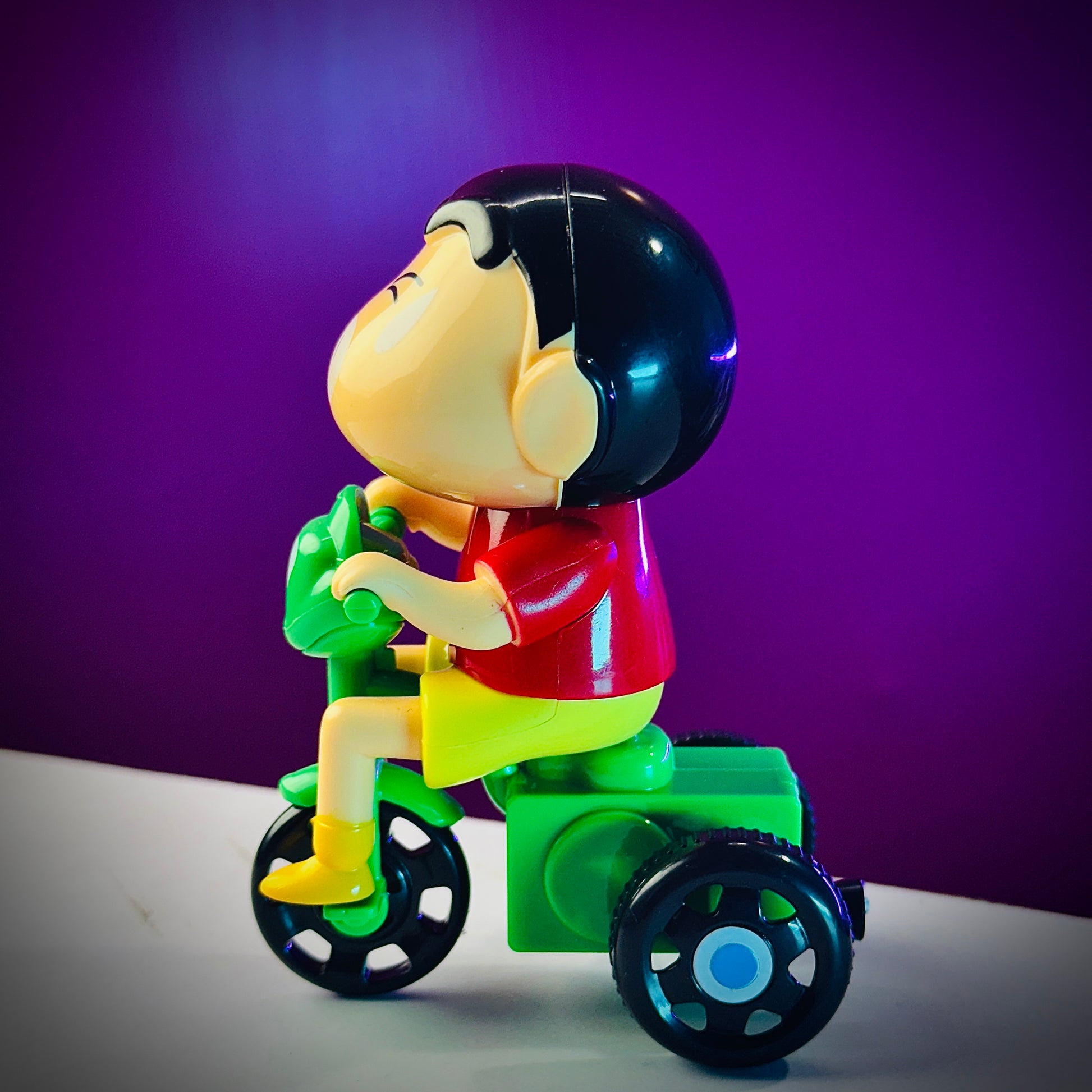  Shinchan tricycle toy collectible by Jhamundaverse
