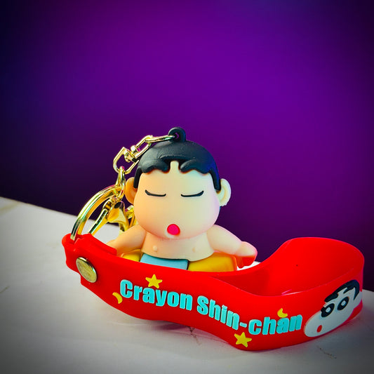  Shinchan sleeping pose keychain by Jhamundaverse