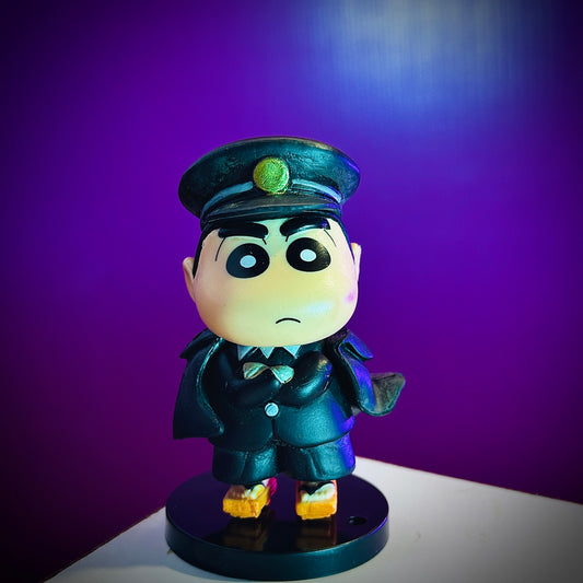 Shinchan police action figure collectible by Jhamundaverse