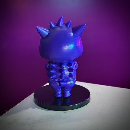  Mini Shinchan dressed as Sonic blue outfit anime figure
