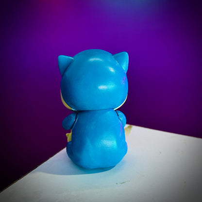 Mini Shinchan collectible dressed as Snorlax Pokémon character