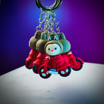 Labubu keychain collectible toy cute monster keyring bag pendant