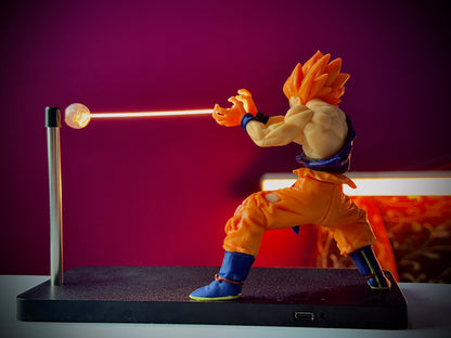 DBZ Super Saiyan Anime Lamp | Magnetic Touch Light | Yellow Glow