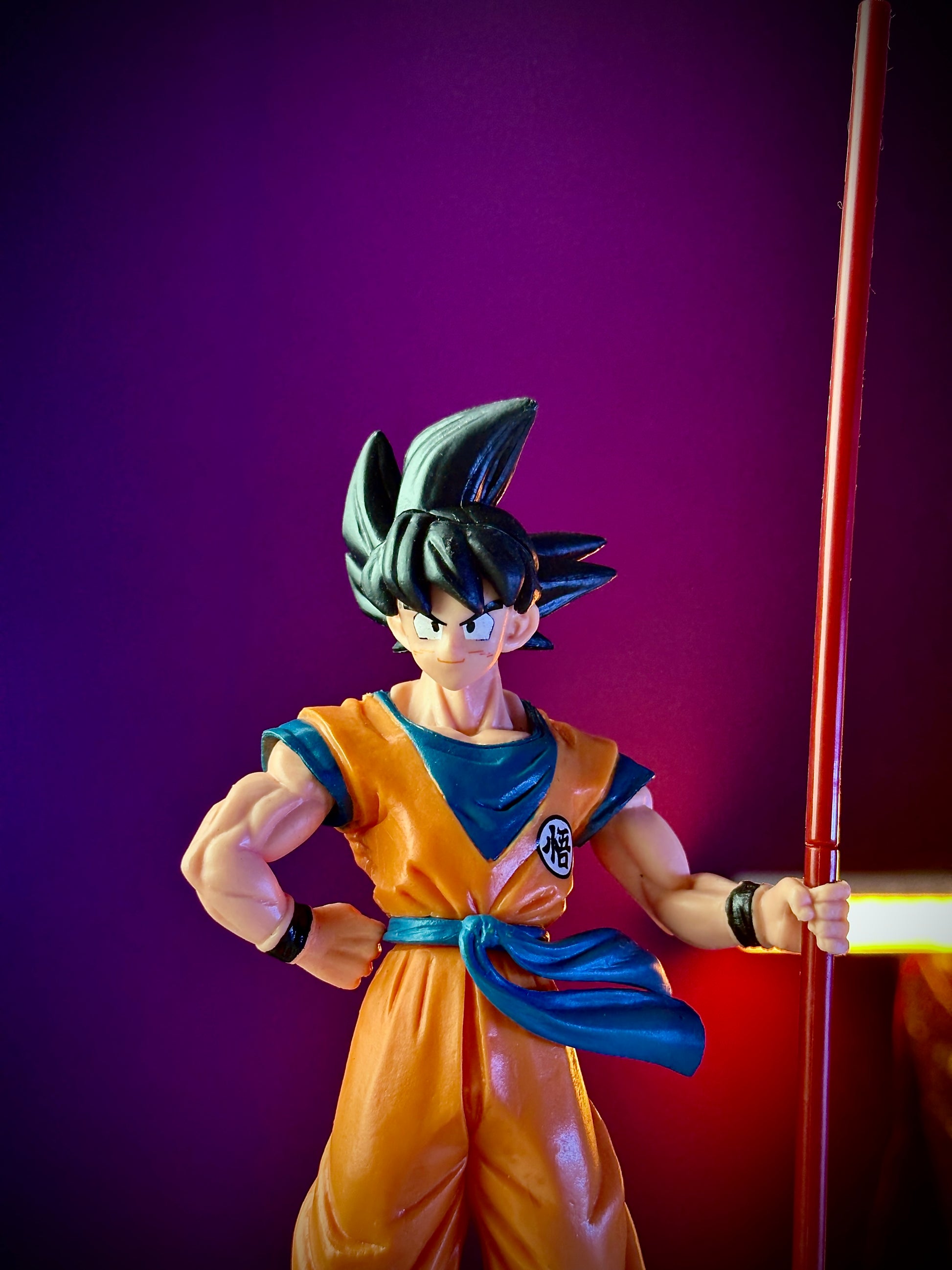 Dragon Ball Z – Goku Action Figure with Staff | Premium Anime Collectible Toy
