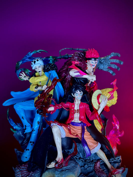 One Piece Luffy x Law x Kid Battle Diorama