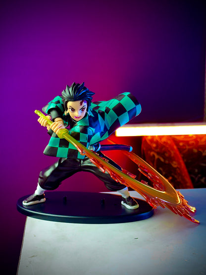 Tanjiro Kamado Fire Sword Figure – 16cm Premium Demon Slayer Collectible
