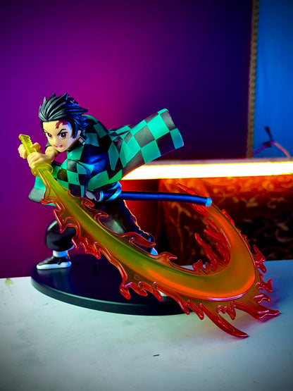Tanjiro Kamado Fire Sword Figure – 16cm Premium Demon Slayer Collectible