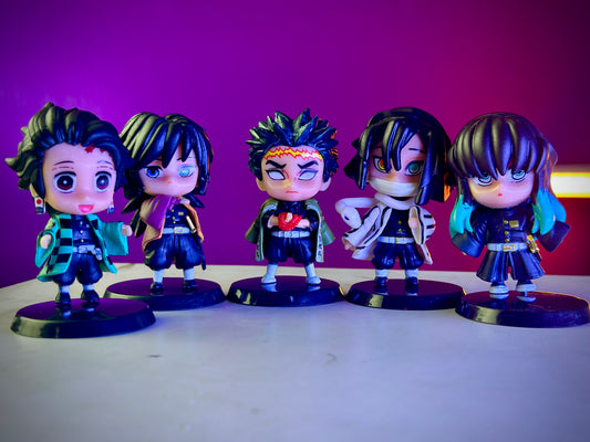 Demon Slayer Mini Figure Set (5pcs, 7.5cm) | Super Quality Collectibles