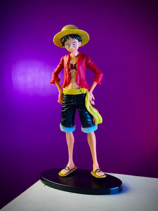 Red Dress Luffy Standing Figure – 19cm Premium One Piece Collectible