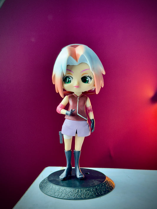 15cm Sakura Haruno Q Posket Figure – Naruto Shippuden Chibi Anime Collectible PVC

