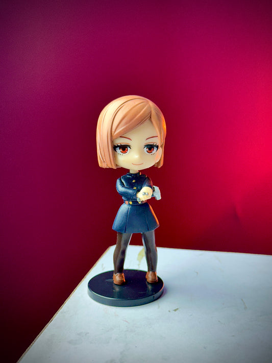nobara kugisaki 8cm figure, jujutsu kaisen nobara mini figure, jjk 8cm collectible, anime mini action figure, jujutsu kaisen merchandise india
