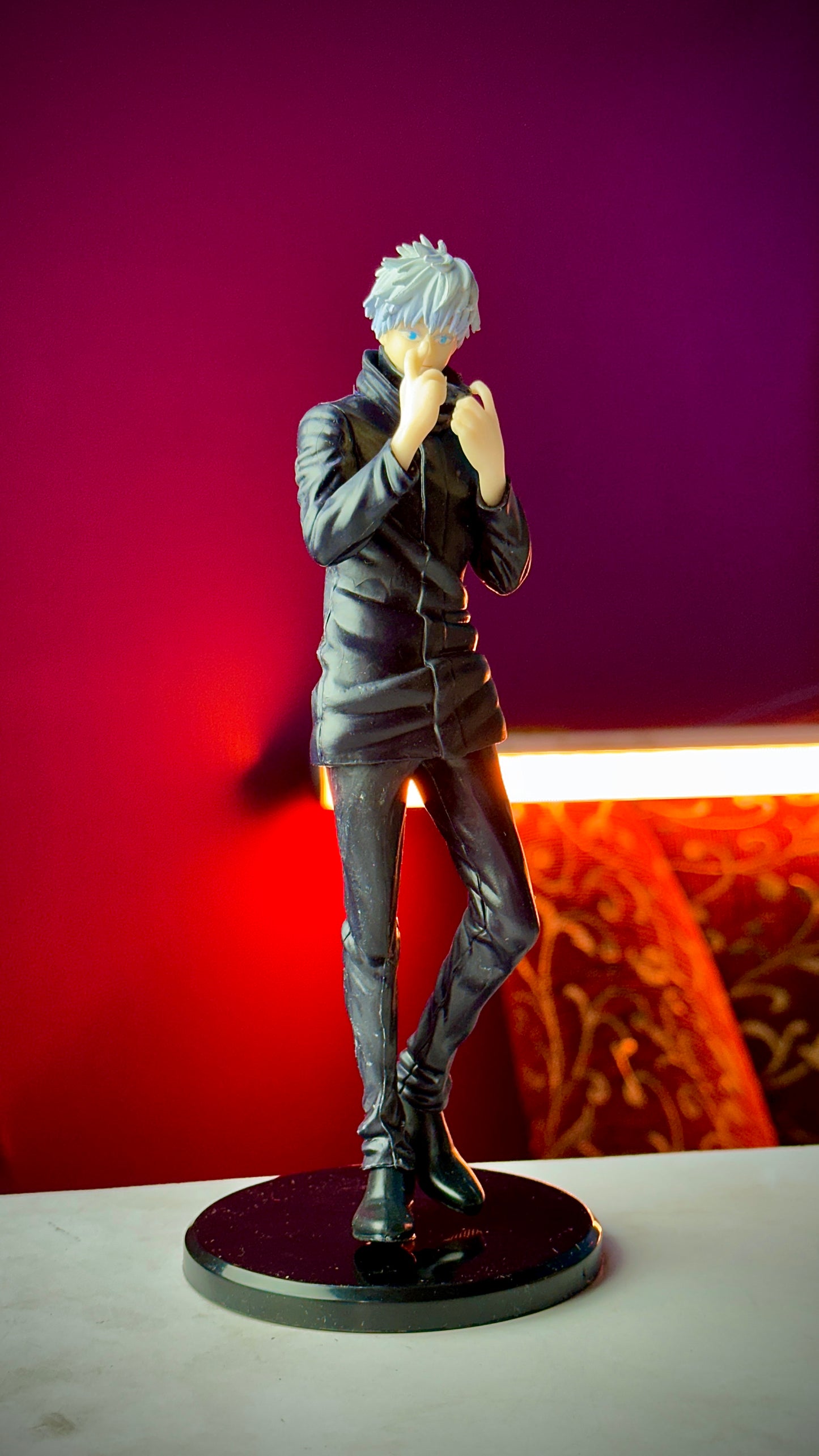 18cm Satoru Gojo Removing Mask Action Figure – Jujutsu Kaisen Anime Collectible PVC