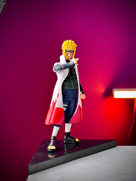 15cm Namikaze Minato Action Figure with Triangle Base – Naruto Shippuden Anime Collectible PVC
