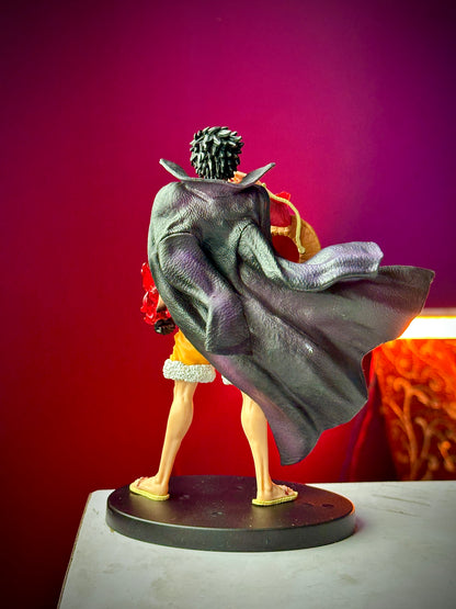 19cm Monkey D. Luffy Veil Action Figure with Round Base – One Piece Anime Collectible PVC