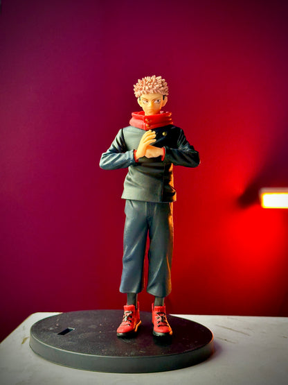 16cm Yuji Itadori Standing Action Figure with Base – Jujutsu Kaisen Anime Collectible PVC