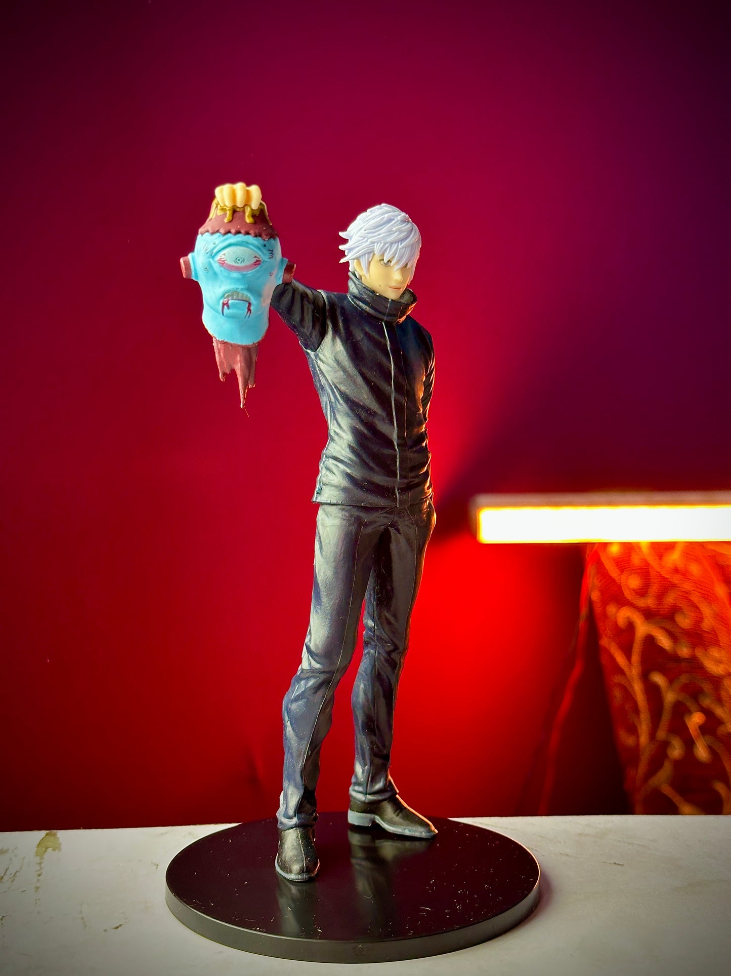 18cm Satoru Gojo Action Figure with Base – Jujutsu Kaisen Anime Collectible PVC