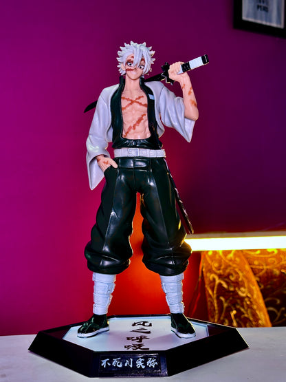 30cm Sanemi Shinazugawa Wind Hashira Action Figure – Demon Slayer Anime Collectible PVC