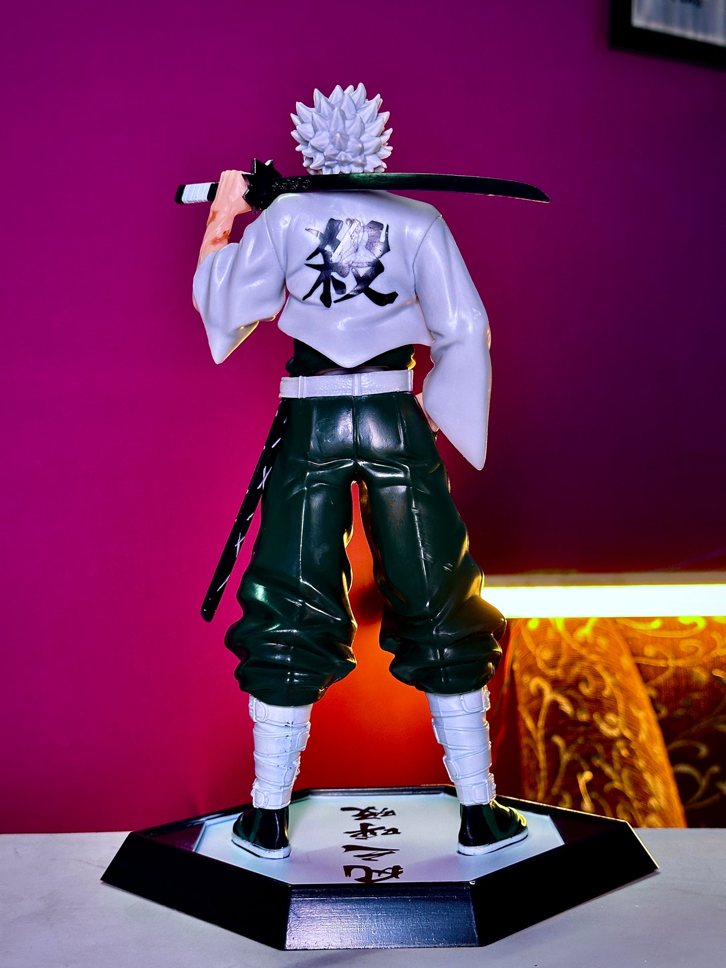 30cm Sanemi Shinazugawa Wind Hashira Action Figure – Demon Slayer Anime Collectible PVC