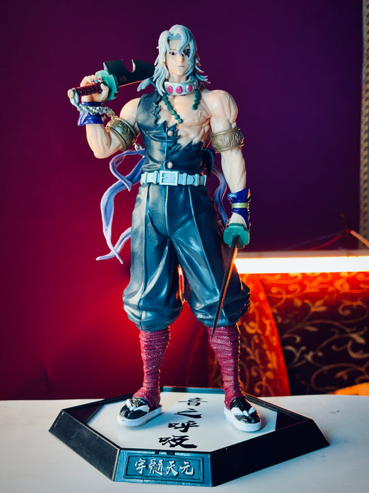 30cm Tengen Uzui Sound Hashira Action Figure – Demon Slayer Anime Collectible PVC