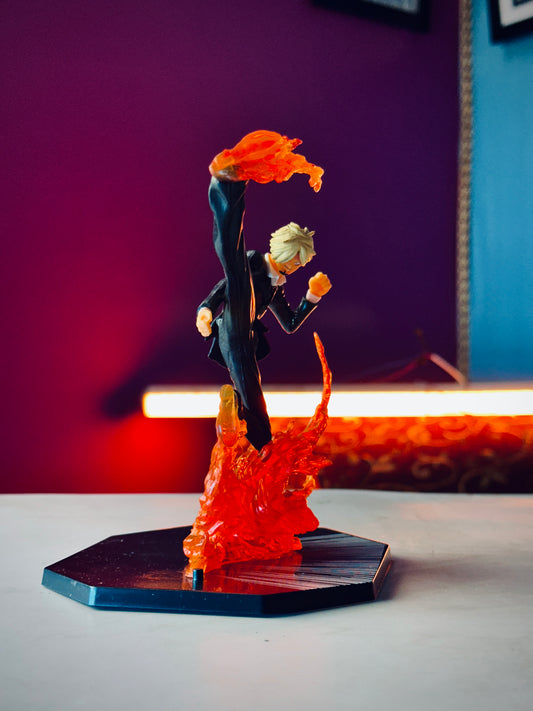 14cm Sanji Fire Kick Action Figure – One Piece Anime Collectible PVC