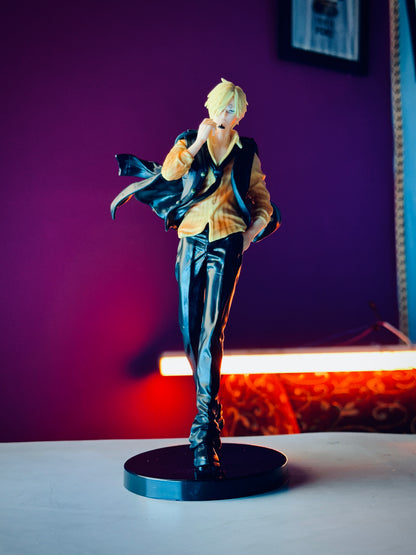 20cm Sanji Action Figure – One Piece Black Shirt Anime Collectible PVC
