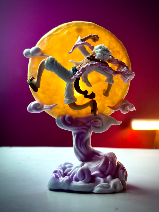 monkey d luffy moon stand led light figure 14.5cm