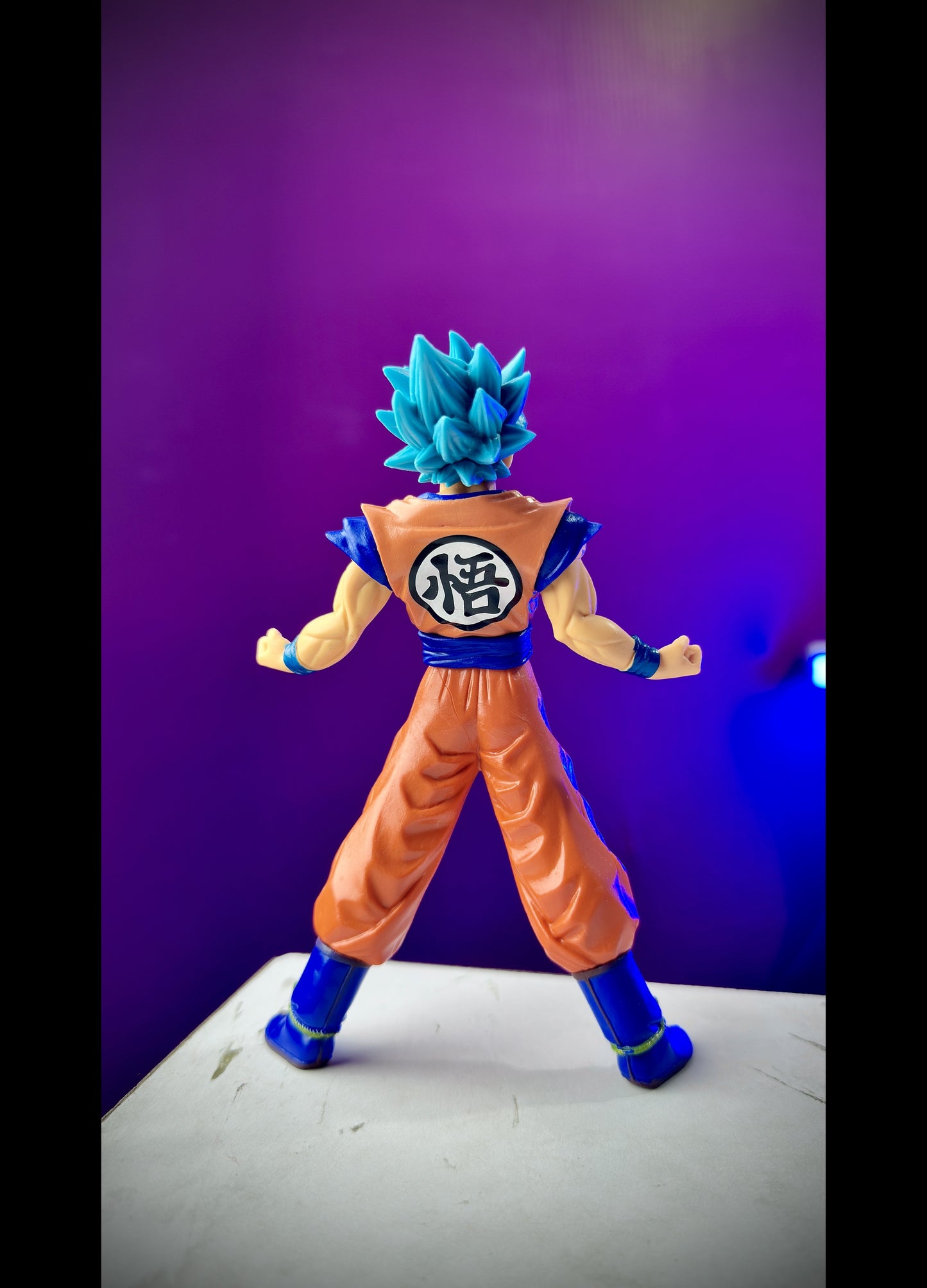 Goku Super Saiyan Blue Dragon Ball anime figure collectible statue
