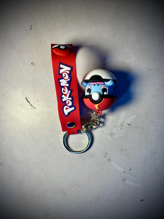 Sobble Pokemon Keychain Pokeball Anime Keyring