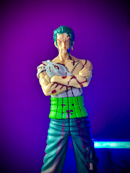Roronoa Zoro battle damaged One Piece action figure collectible