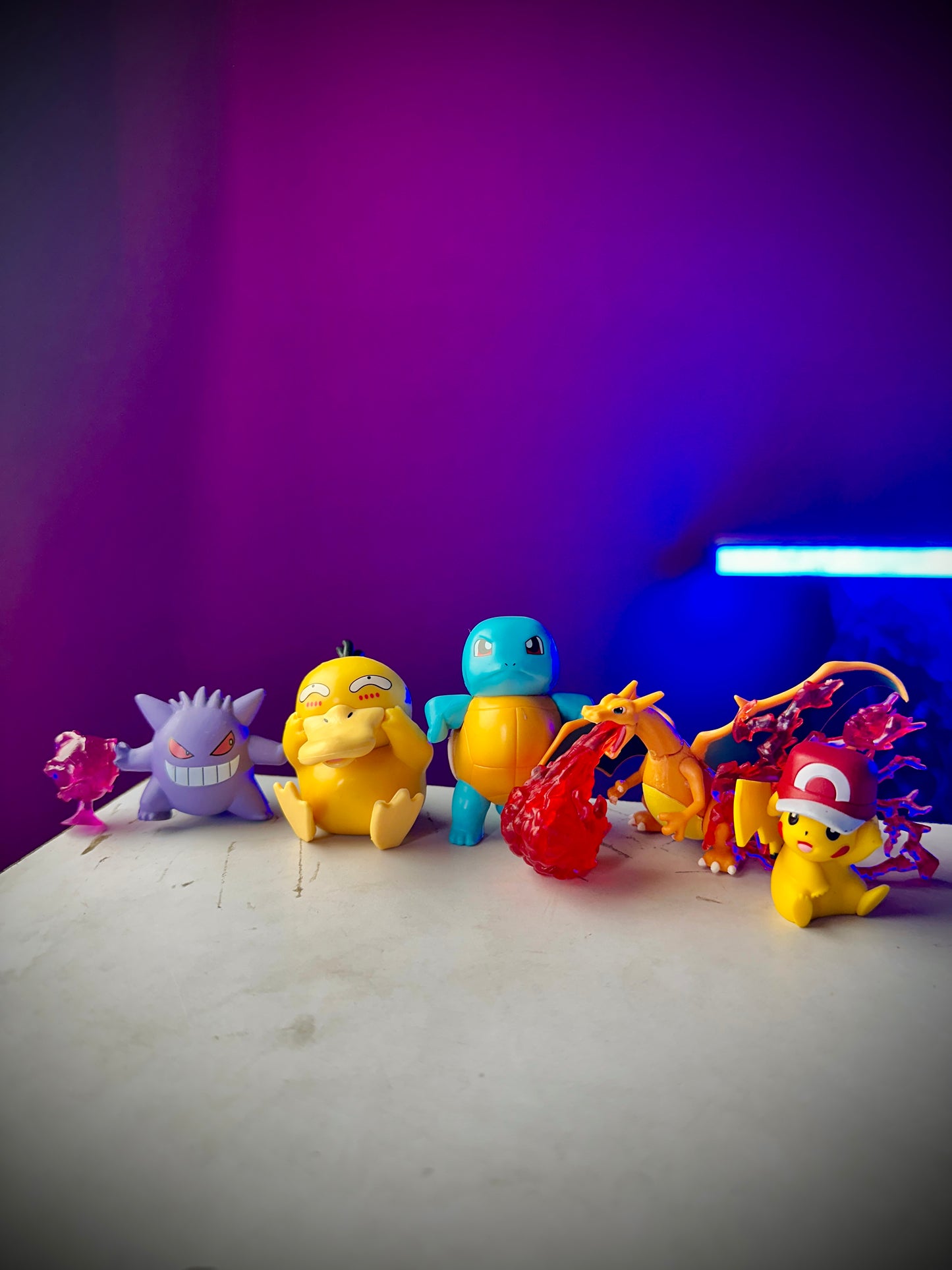 Pokémon mini figure set with Pikachu and Charizard