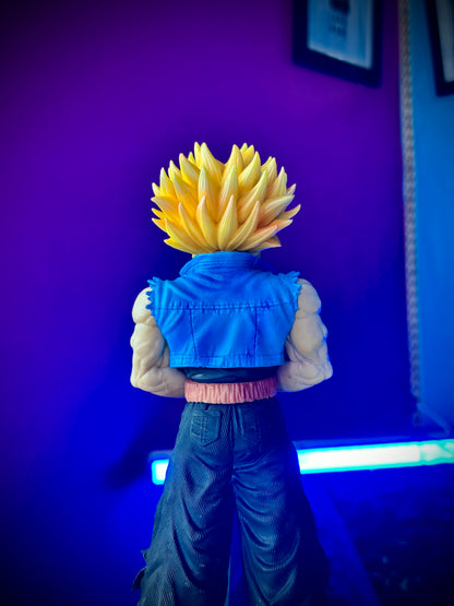 Future Trunks sword pose anime action figure display