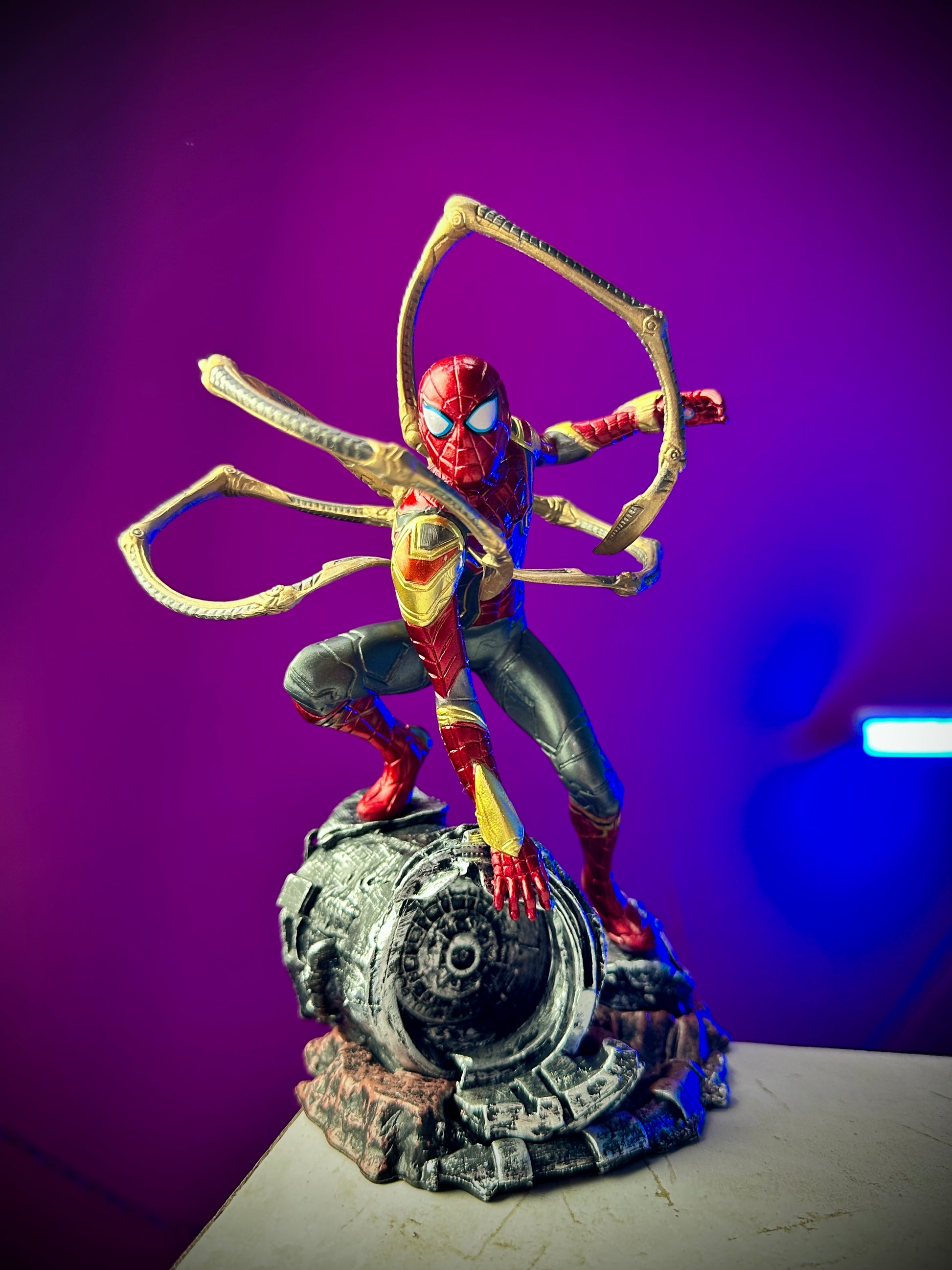 Detailed Iron Spider suit Spider-Man PVC figure