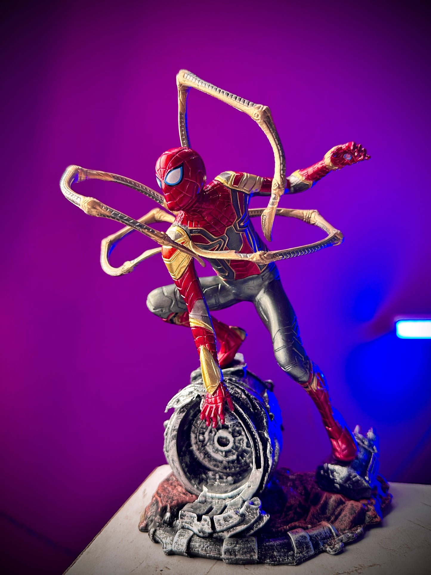 Marvel Iron Spider-Man display collectible statue