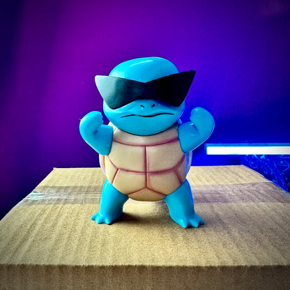 Cool Squirtle wearing black sunglasses Pokemon PVC 