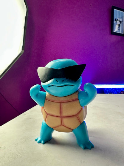 Squirtle Squad sunglasses Pokemon desk display figure
