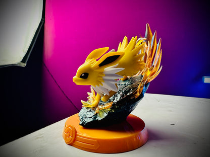 Pokemon Eevee Evolution Figure Collection with Detailed Bases

