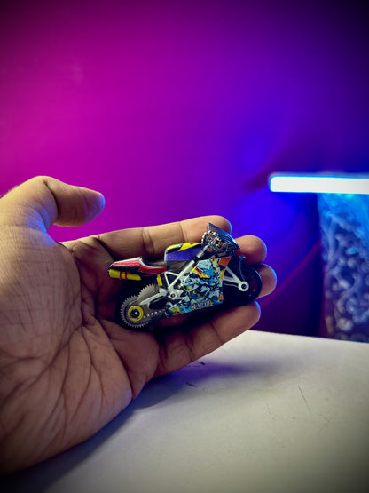 Trendy bike keyring for motorcycle enthusiasts and riders.
