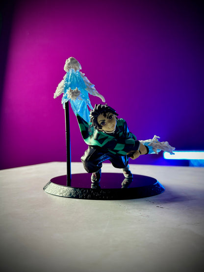Demon Slayer Tanjiro collectible with water dragon effect