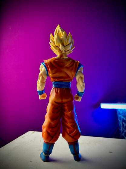 Large Super Saiyan Goku anime collectible statue