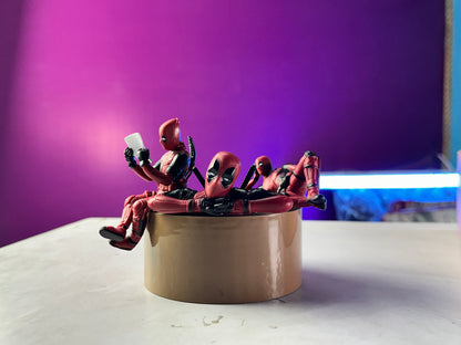 Marvel Deadpool collectible figure set with three unique poses