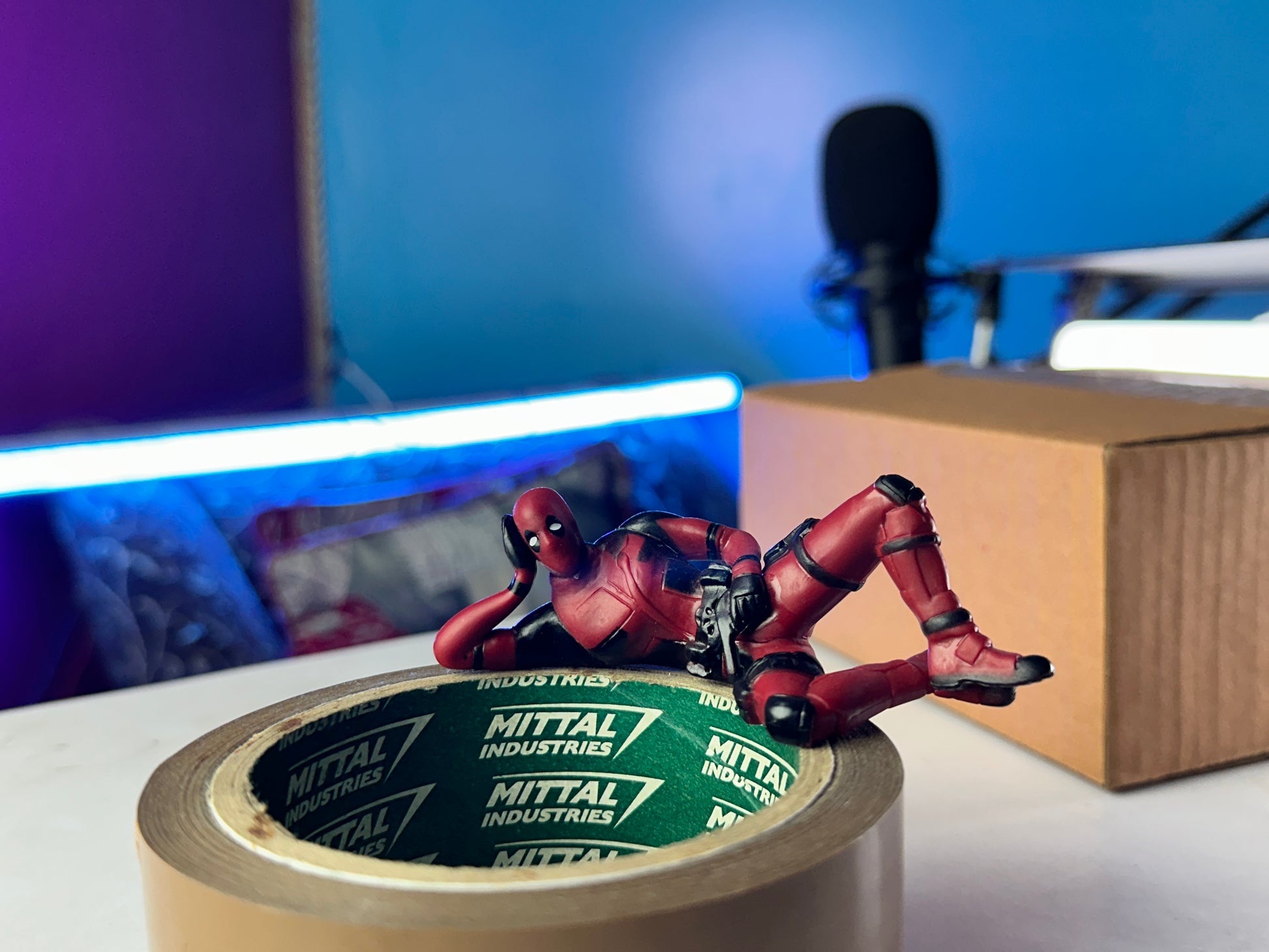 Deadpool decorative car figures featuring unique poses
